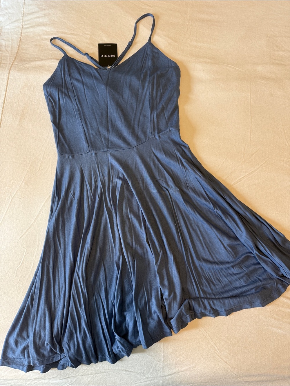 Forever 21 Spaghetti Strap Mini Dress Duo in Blue and Mustard - Picture 2 of 7